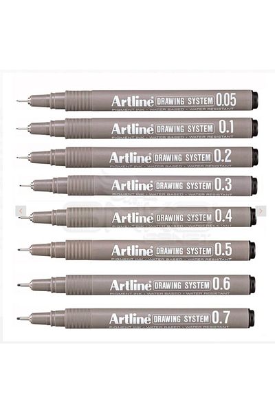 artline Drawing System Technical Drawing Pen Black 0.05 Mm