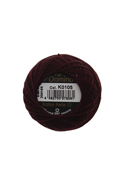 domino خيط تطريز كوتون بيرل 5 جرام رقم: 12 - K0105