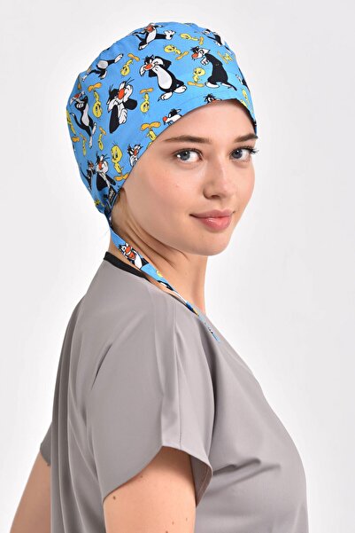 Owlet Medikal Tweety Desenli Mavi Cerrahi Bone