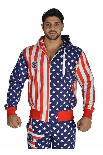 Big Sam American Hooded Sweatpants Jacket 4026