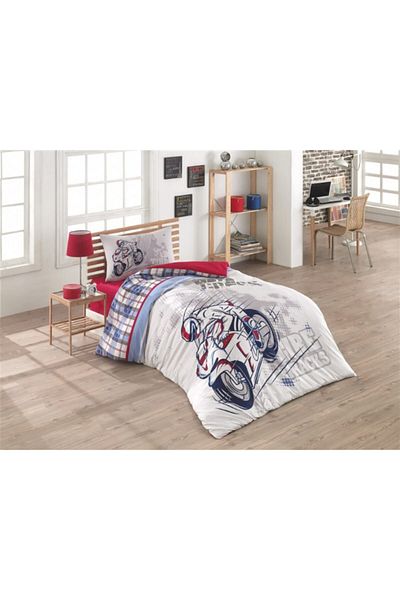 Kristal Single Ranforce Duvet Cover Set Storm