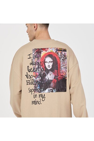 SAW Urbanity MONA LİSA SIRT BASKILI, RAHAT KALIP SWEATSHIRT