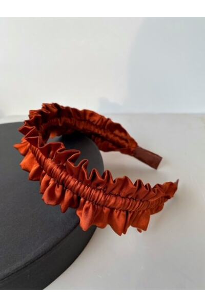 CSR AKSESUAR Copper Gathered Satin Crown