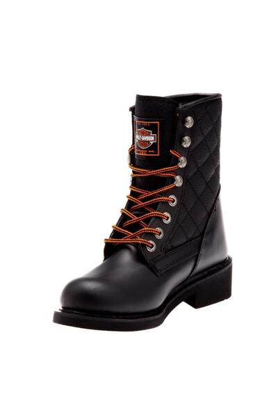 Harley Davidson Kadın Kahverengi Bağcıklı New Worker Deri Bot