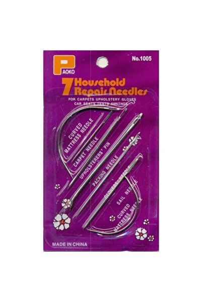 OzanTuhafiye Set de ace de cusut pentru reparare, inoxidabil, 7 buc