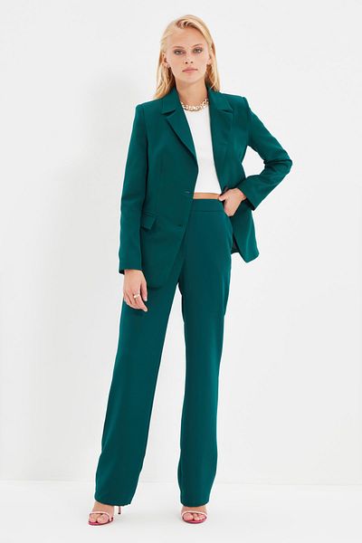 Trendyol Collection Hose - Grün - Straight