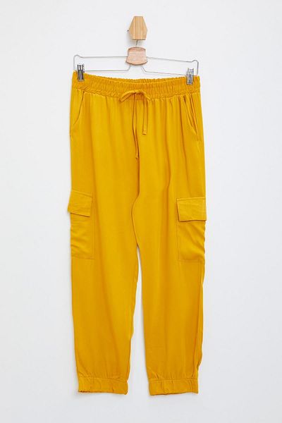 DeFacto Women's Yellow Cargo Jogger Pants L3507AZ.19SP.YL383