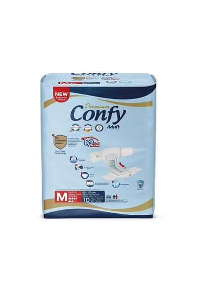 Confy Adult Medium Diapers Adult 10 Pack
