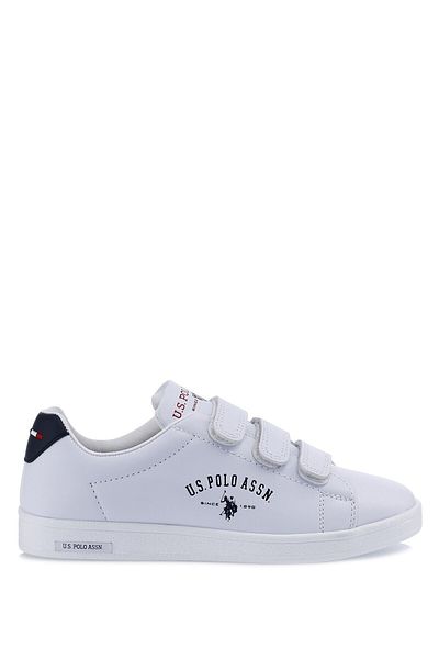 U.S. Polo Assn. Singer White Daily Sports Shoes με 3 Velcro