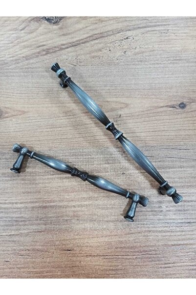 ARON Kemer 585 Rustik Kulp Antik Gümüş Mobilya Vestiyer Çekmece Mutfak Dolap ...