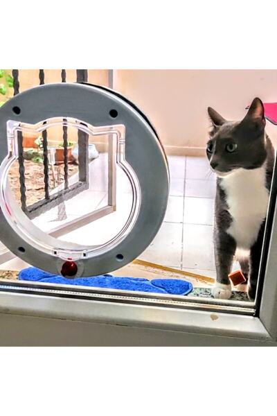 Petshop باتيدور باو Xxl /// لون أبيض/// باب للقطط والكلاب