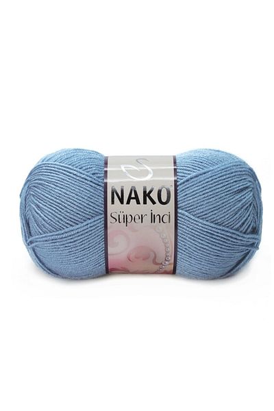 NAKO (5 Τεμάχια) Super Pearl 1986 Τζιν Μπλε Χειροποίητο Πλεκτό Γιλέκο Ζακέτα Πουλόβερ Νήμα Baby Floss