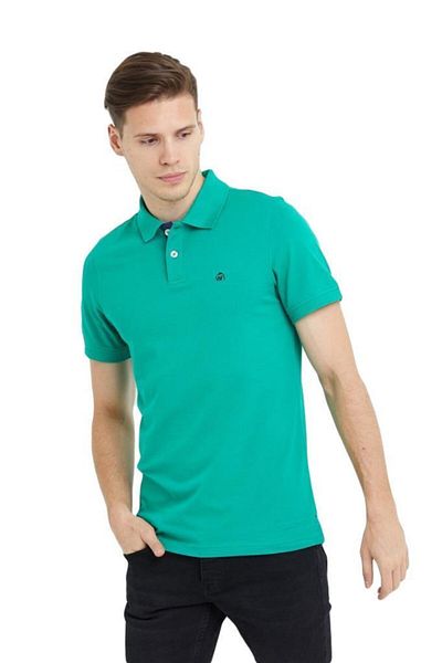 Woolnat Ανδρικό μπλουζάκι Polo Neck Cotton