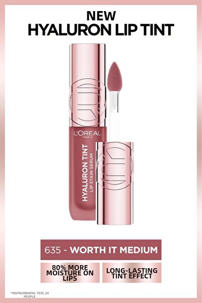 L'Oreal Paris Hyaluron Lip Tint Lip Gloss - 635 Worth It Medium