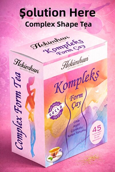 hekimhan bitkisel Hekimhan Complex Form Tea Chia Safflower Black Cumin Seed 4...