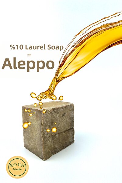 ROUH Mardin 10% Laurel Soap and 90% Pure Olive Oil to Strengthen Hair and Sca...