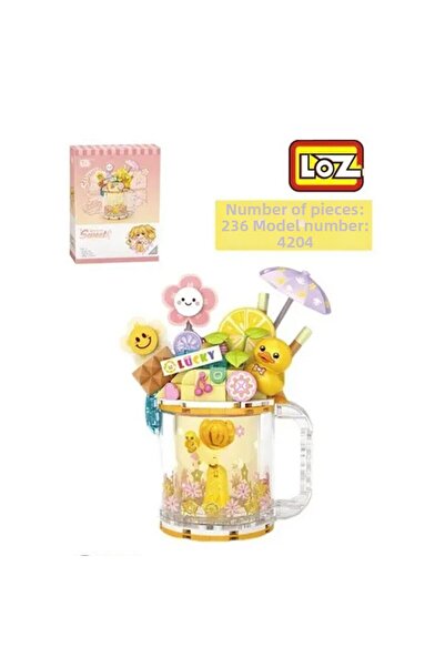 BYCEGU لعبة مكعبات بناء LZ-4204 على شكل كأس آيس كريم بطة صفراء 236 قطعة