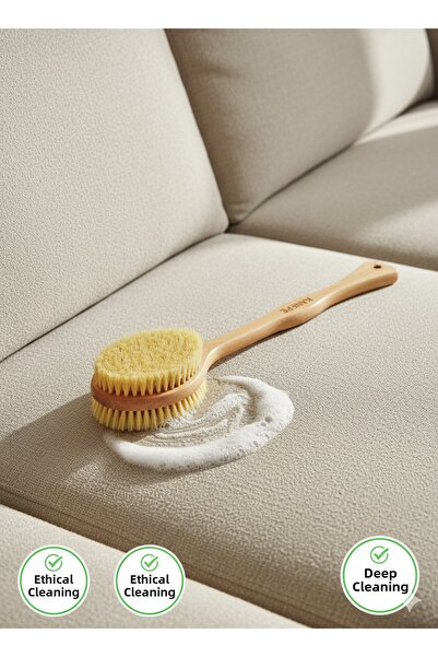 Efsoon Organics فرشاة تنظيف وغسيل لتنجيد مقاعد السيارات والمنزل، فرشاة تنظيف ...