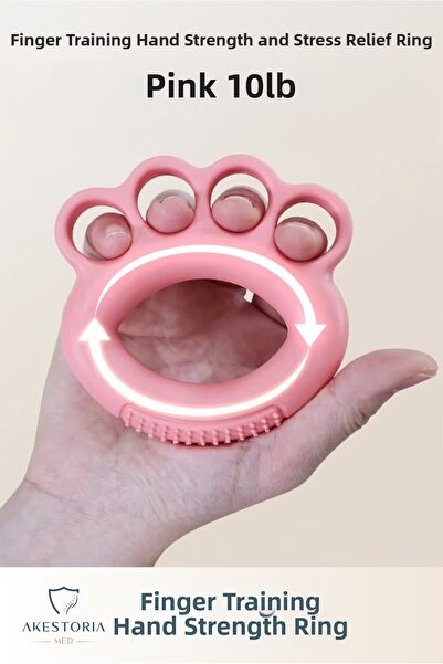 Akestoria Med حلقة تدريب الأصابع لتقوية اليد وتخفيف التوتر
