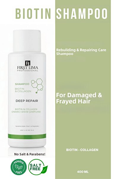 First Lima Professional شامبو البيوتين والكولاجين - فعال ضد تساقط الشعر، علاج...