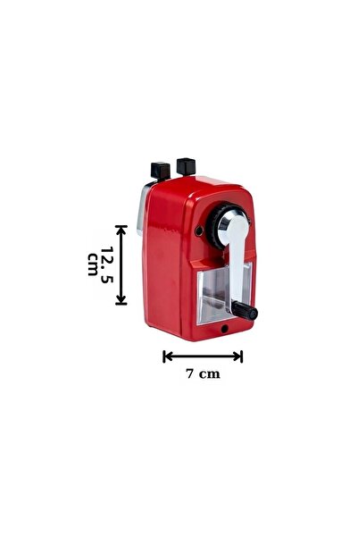 Mas 6732 مبراة أقلام رصاص ذات أذرع كبيرة - باللون الأحمر