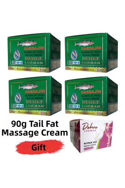 Dehre Lokman Gardajin Trout Oil Cream 70 Gr X 4 Pcs & Tail Oil Massage Cream ...