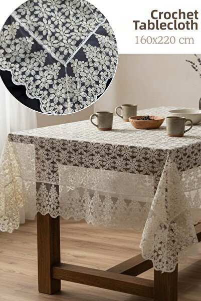 Dantelux Față de masă tricotată Daisy (160x220 cm)