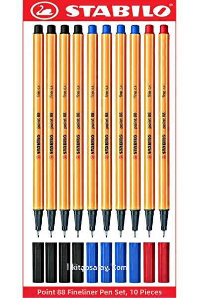 Stabilo مجموعة أقلام بوينت 88 فاينلاينر 10 قطع