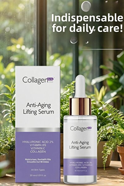 Collagen Forte Platinum سيروم حمض الهيالورونيك 30 مل، مضاد للشيخوخة، يحتوي عل...