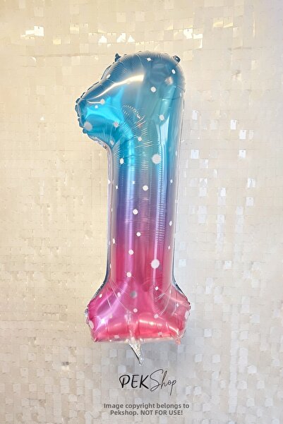 PEKSHOP بالون فويل على شكل قوس قزح لامع مقاس 40 بوصة