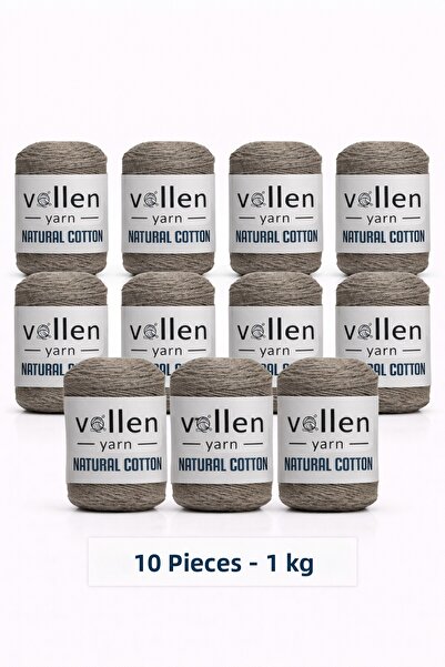 vollen yarn 10 Pcs 1kg, Premium Natural Cotton Amigurumi and Punch Yarn, Croc...