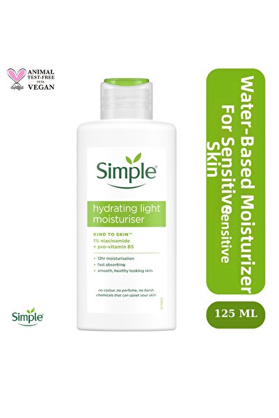 Simple مرطب كايند تو سكين المائي فعال للبشرة الحساسة لمدة تصل إلى 12 ساعة 125 مل