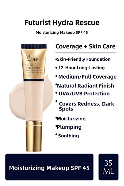 Estee Lauder , Futuristic Hydra Rescue Moisturizing Foundation Spf 45, 35 ml-...