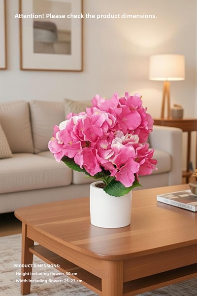 adresiburasi زهرة الكوبية الاصطناعية في وعاء خرساني 30 سم.