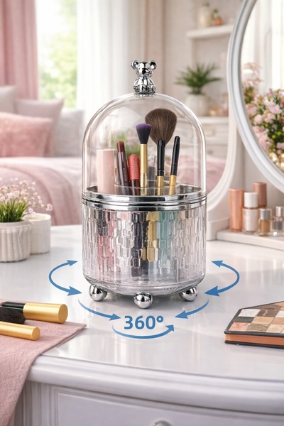 Mim Life Luxury 360 Rotating Makeup Set Makeup Organizer