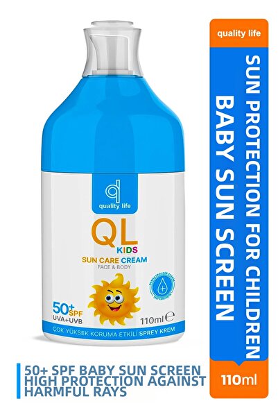 Quality Life واقي من الشمس للأطفال - عامل حماية من الشمس 50+، 110 مل - حماية ...