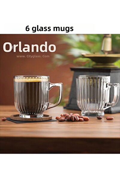 çukurova home Mug Cup 6 Pcs 170 ml 6 Pcs