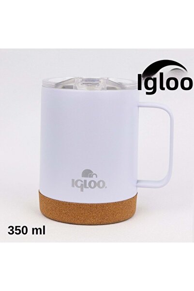 IGLOO Cork Mug 350ml Thermos Mug Cup Flask White