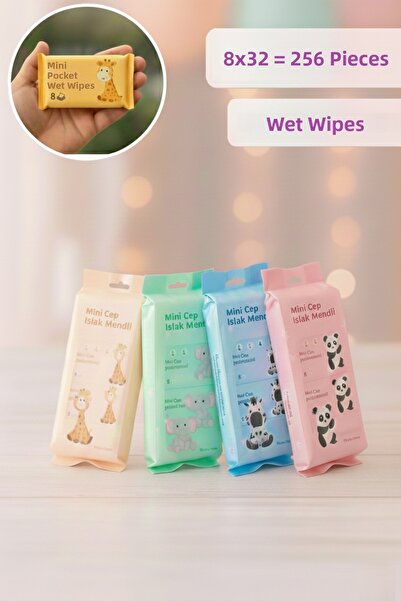 Kapris مناديل مبللة صغيرة للجيب 4×8 32 قطعة KAP-1419