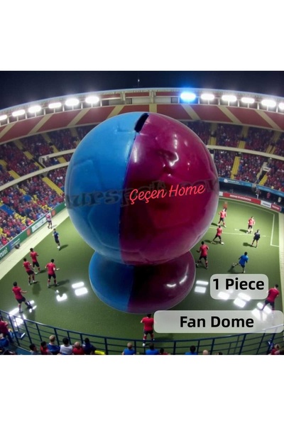 ÇEÇEN HOME حصالة نقود على شكل كرة لمشجعي ترابزون سبور باللونين الأزرق والأسود...