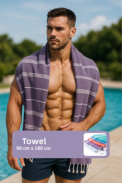 Happynesso Πεστεμάλ, Μπάνιο, Παραλία, Πετσέτα Κάμπινγκ, Μπουλντάν, 90x180 εκ....