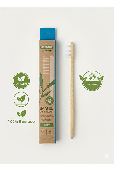 Pakdenteasyandwhite Bamboo Toothbrush |   Soft |   Vegan |   100% Bamboo
