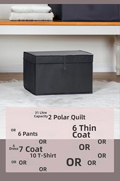 Helen's Home 3-Purpose Storage Box with Lid Mini 40X30X26