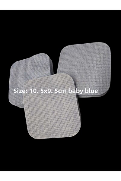 Akaworld وسادة تنظيف المكياج/تنظيف البشرة باللون الأزرق الفاتح مقاس 10.5 سم ×...