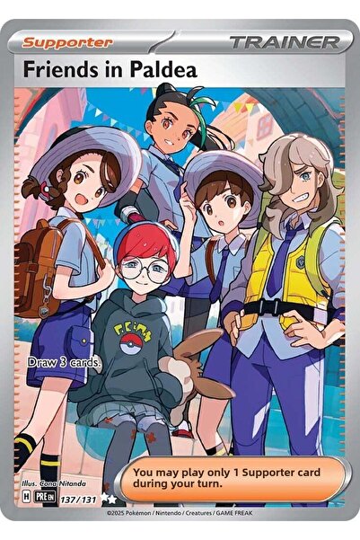 Pokemon TCG الأصدقاء في بالديا # 137 بطاقة بوكيمون بريزماتيك إيفولوشنز الأصلية