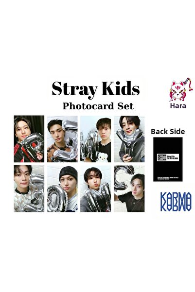 Hara Company مجموعة بطاقات صور (8 قطع) من متجر المعجبين لألبوم Stray Kids Kar...