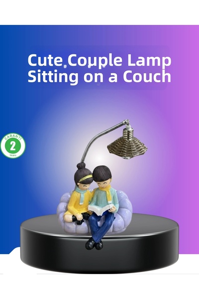 Epilons Couple Reading Book Figured Night Light Romantic Decorative Table Lamp