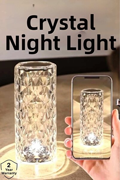 Epilons Crystal Touch Controlled Table Night Light