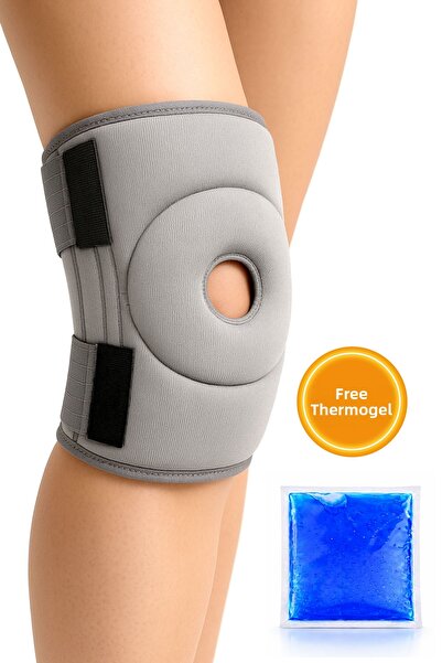 MC CENTER دعامة الركبة الطبية الرمادية دعامة الركبة للغضروف المفصلي مع دعم ال...