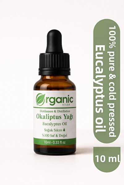 Organic Kiler 100% Pure Eucalyptus Oil 10 ml Cold Pressed - Natural & Unadult...